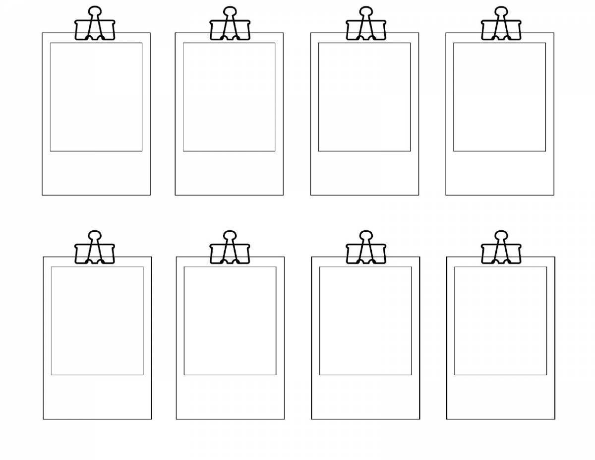 Bold stickers for coloring diary