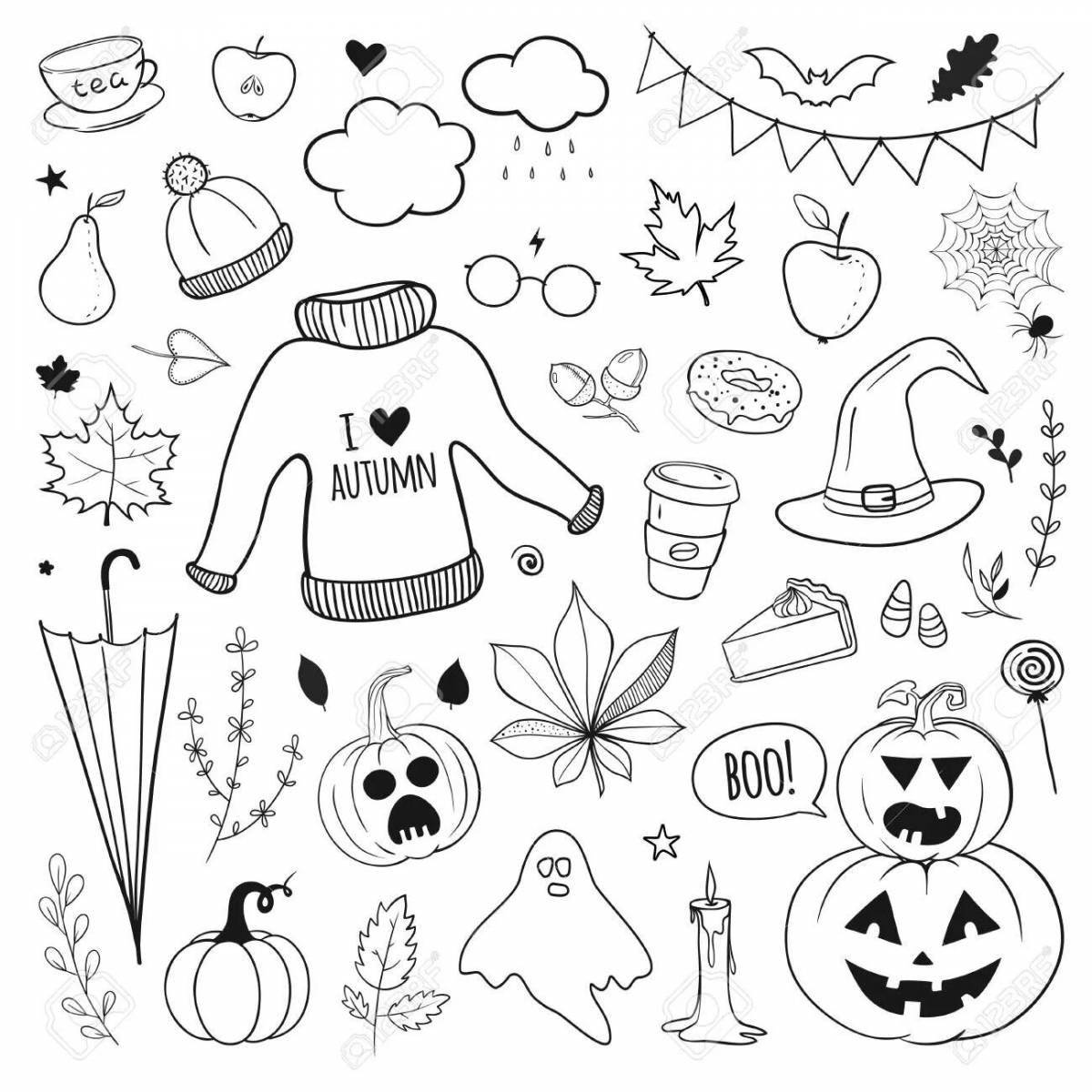Exquisite stickers for coloring diary