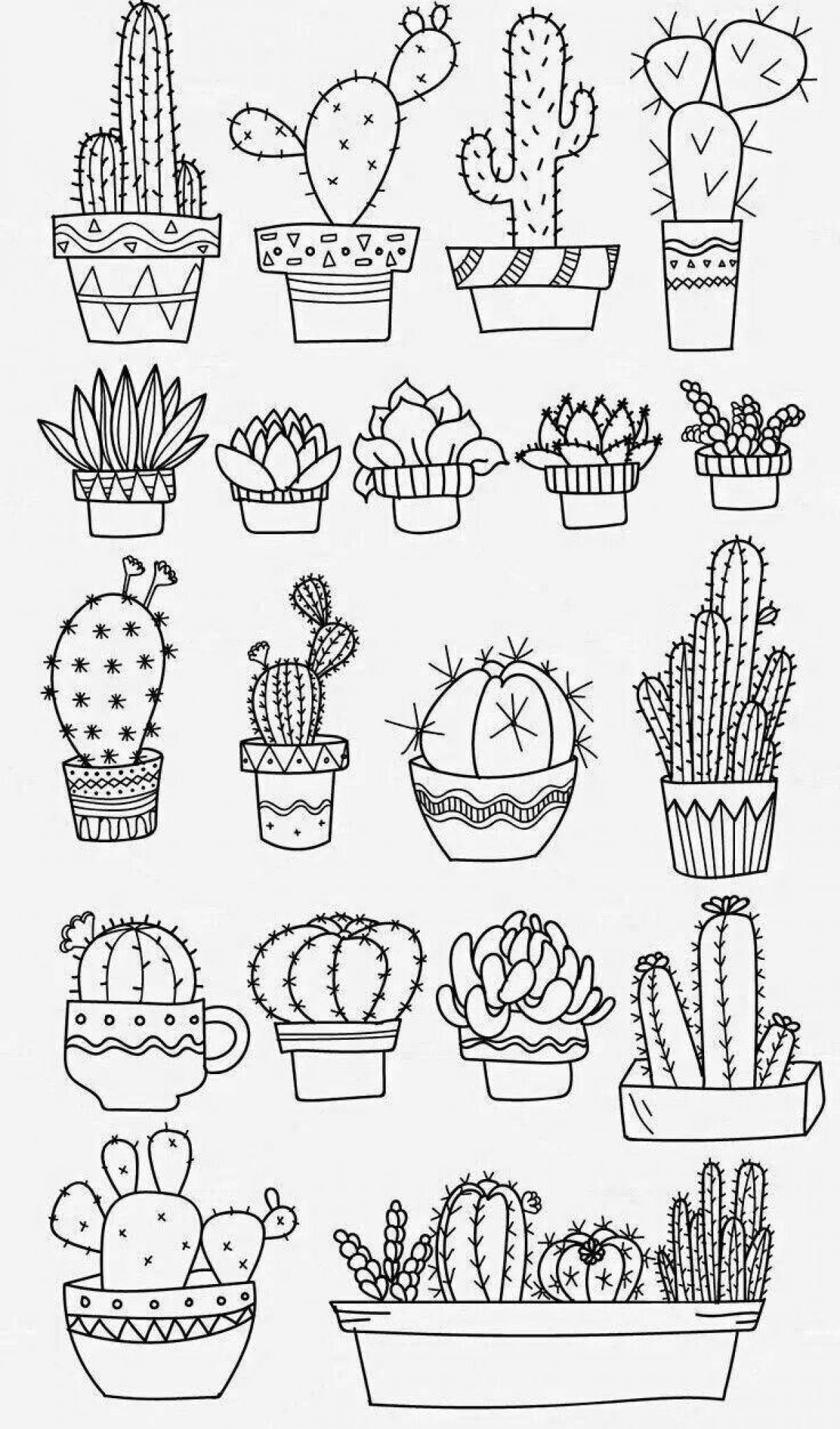 Fancy stickers for coloring diary