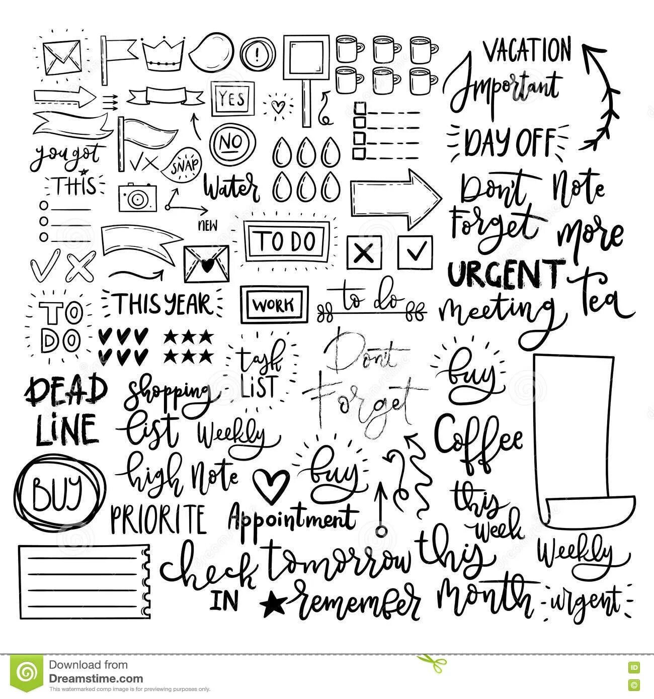 Humorous diary coloring book stickers