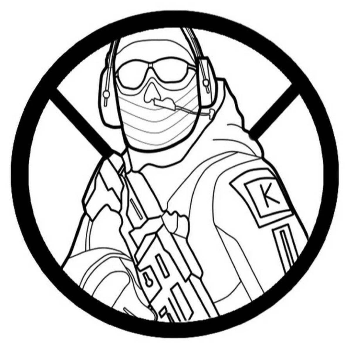Entertaining coloring of standoff 2 stickers