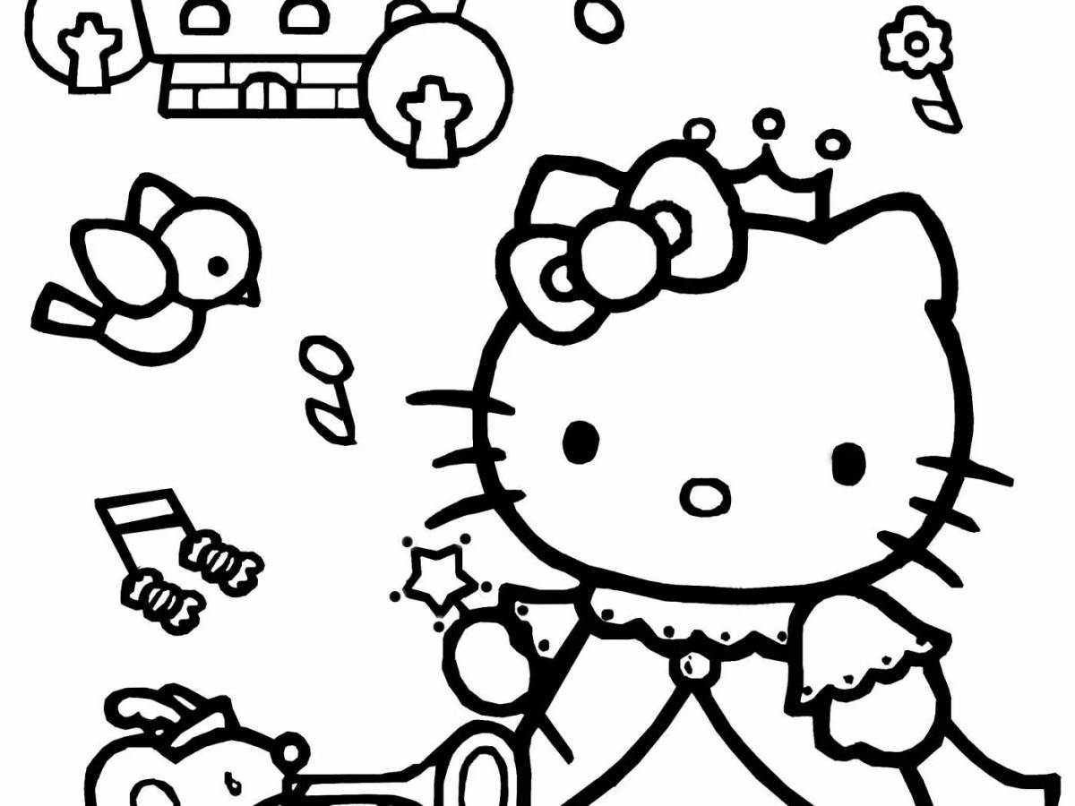 Hello kitty live mini coloring book