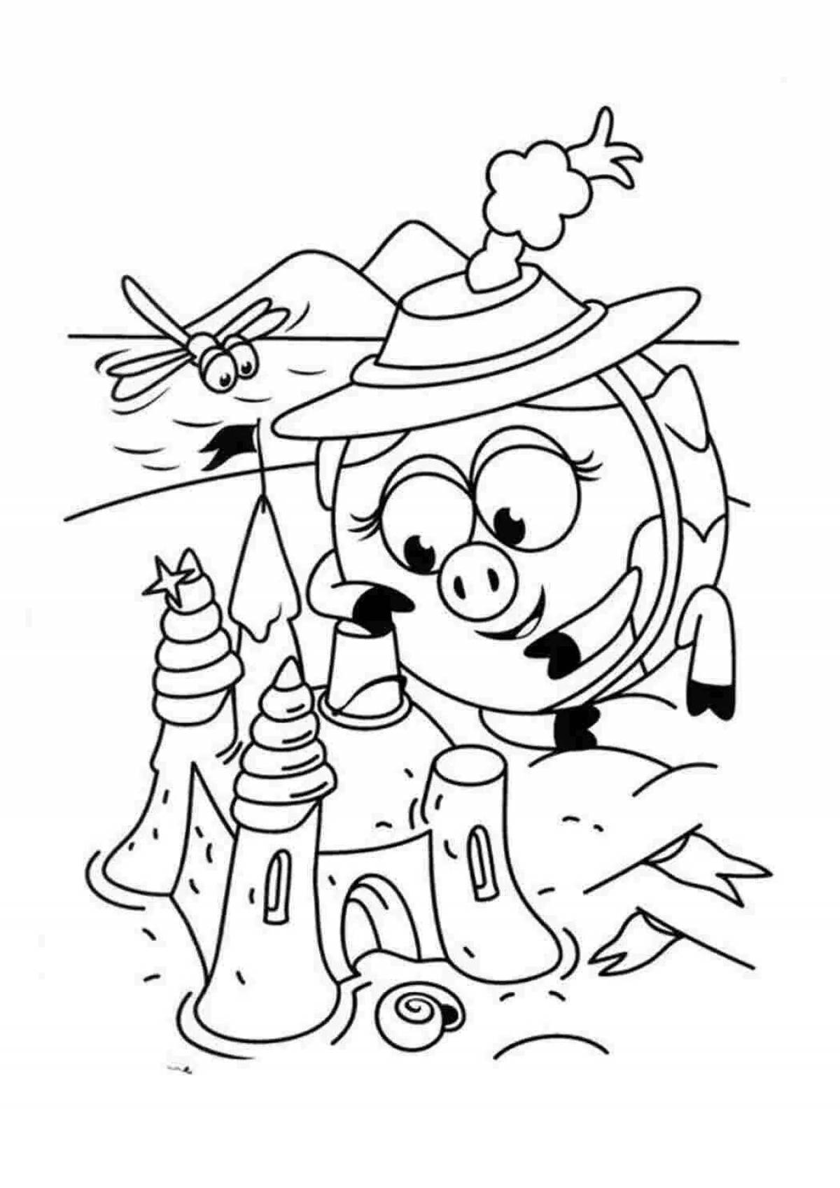 Раскраска Увлекательная нюша раскраска для детей