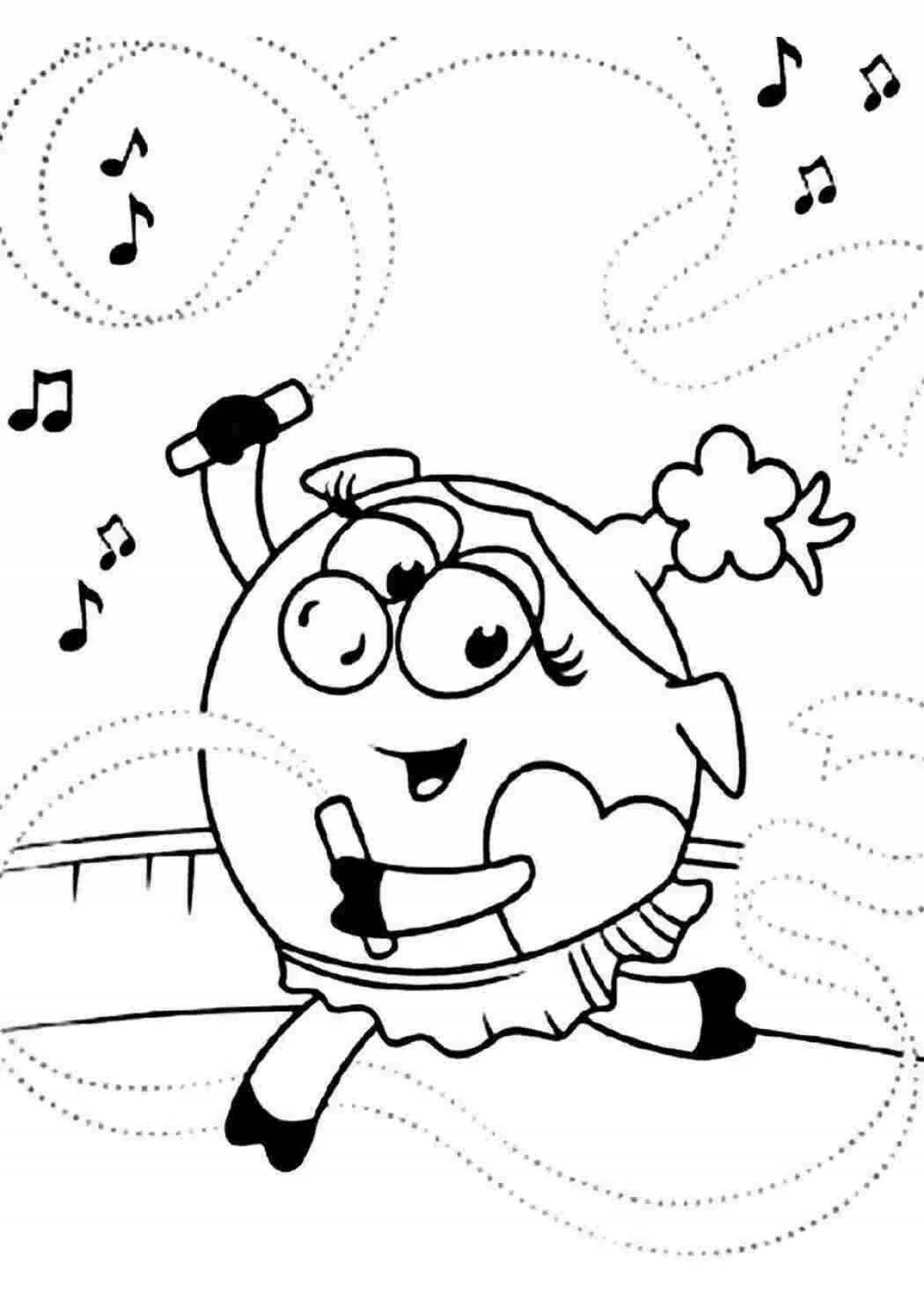 Раскраска Креативная нюша раскраска для детей