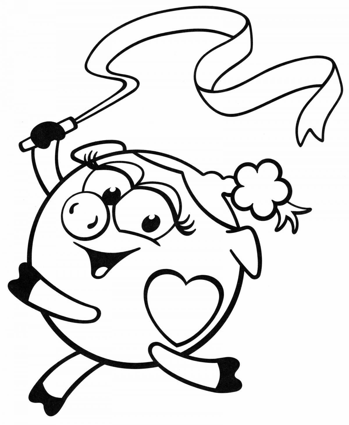 Раскраска Красочная нюша раскраска для детей