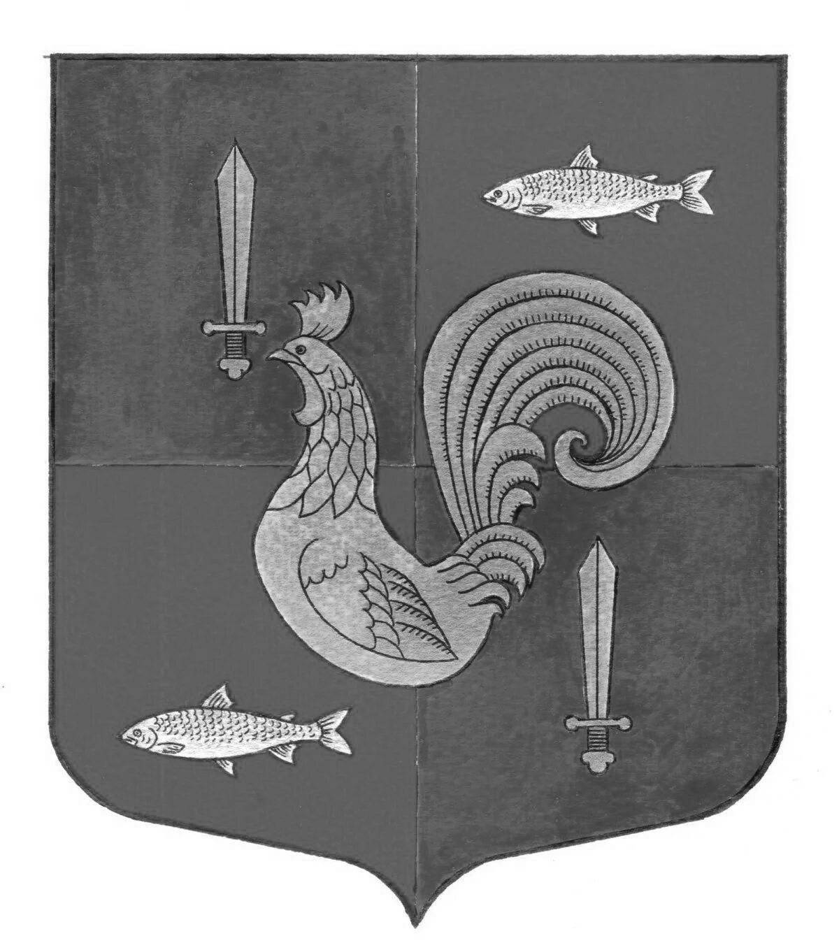 Раскраска герб ленинградской области по-царски