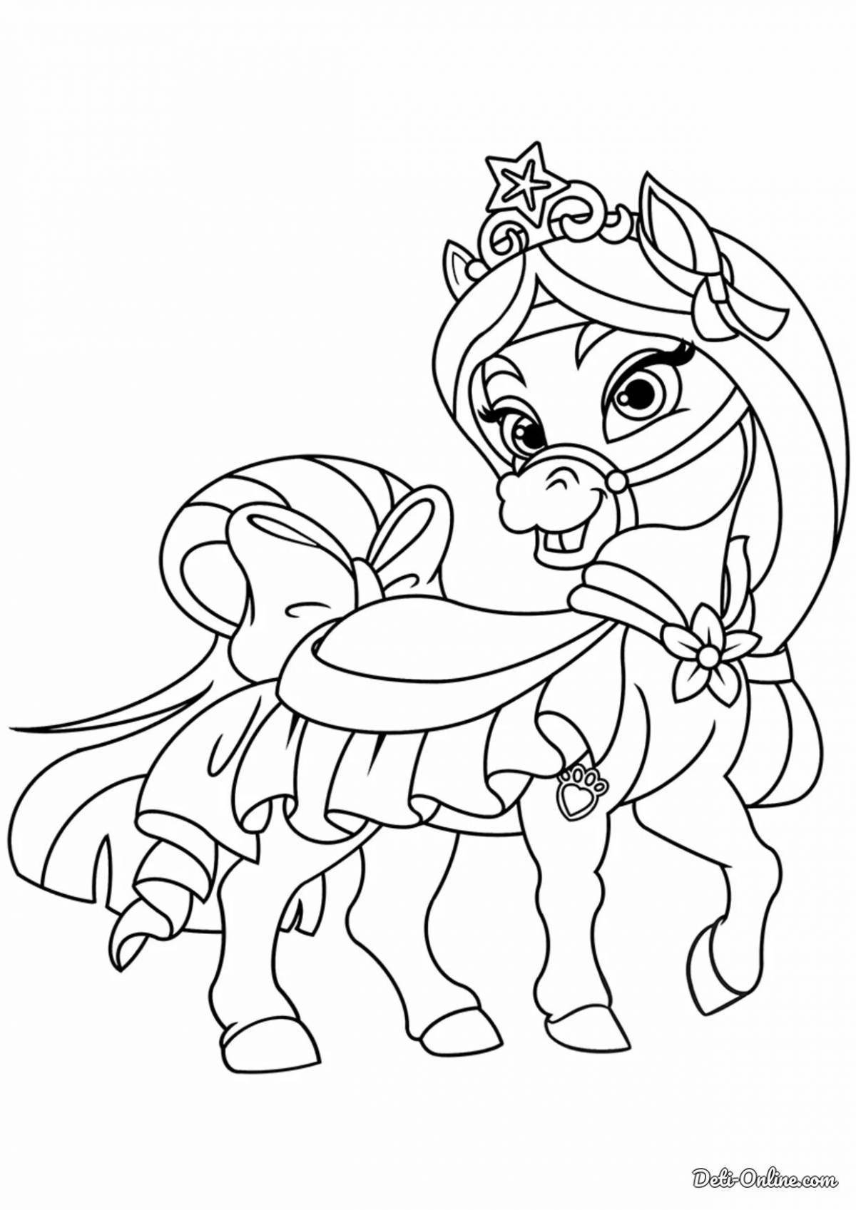 Exquisite disney princess coloring pets