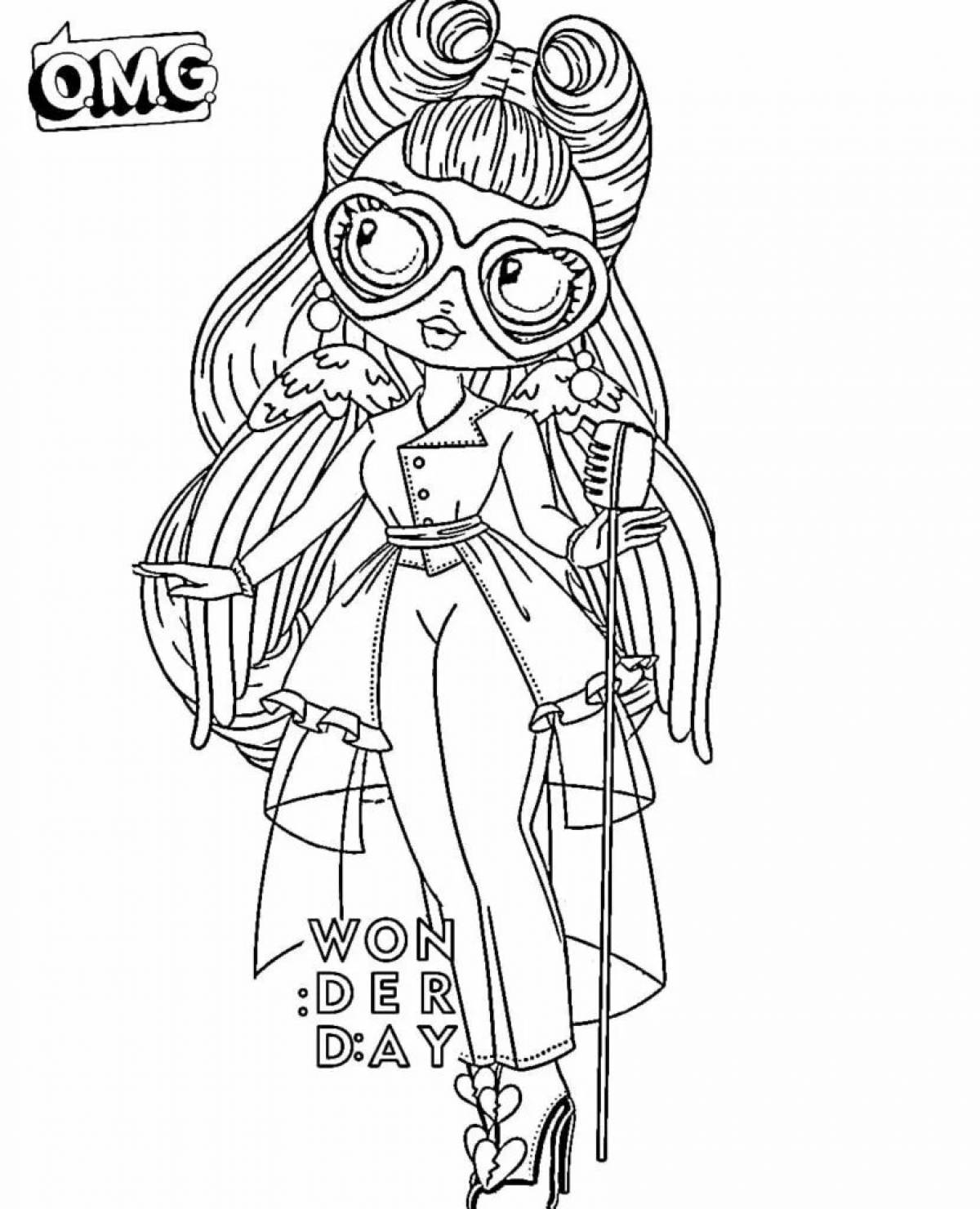 Lol omji dolls spectacular coloring book