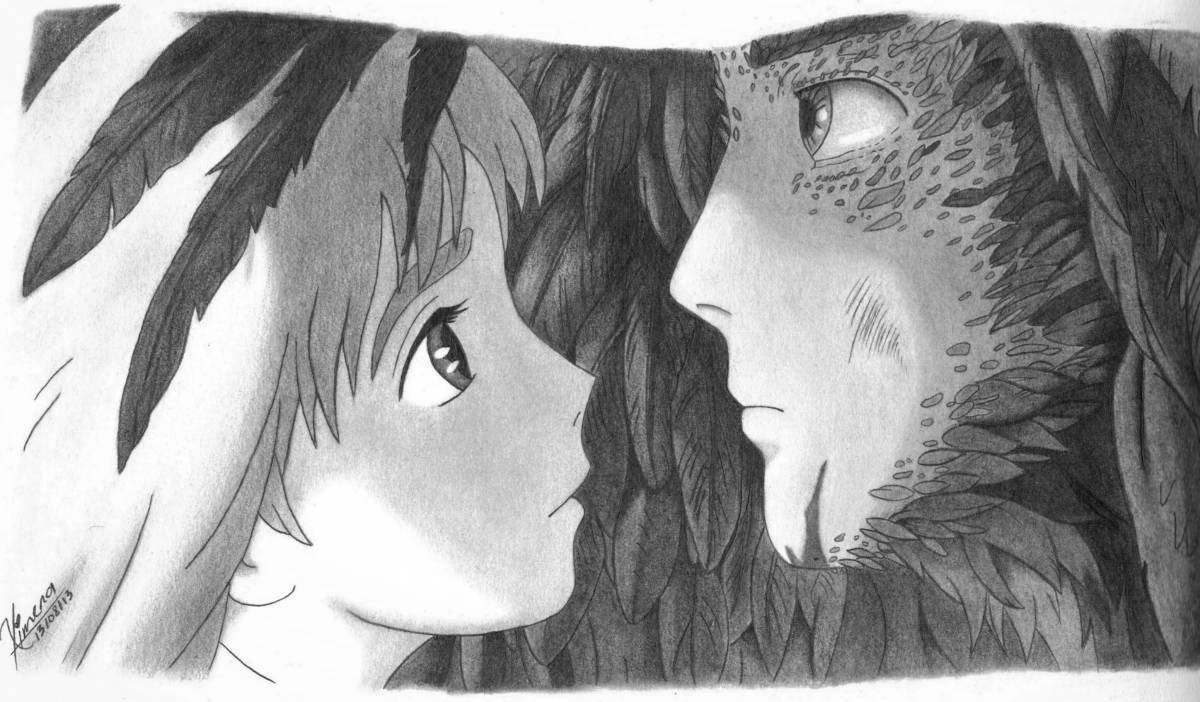 Photo Great howl's moving castle anime coloring book