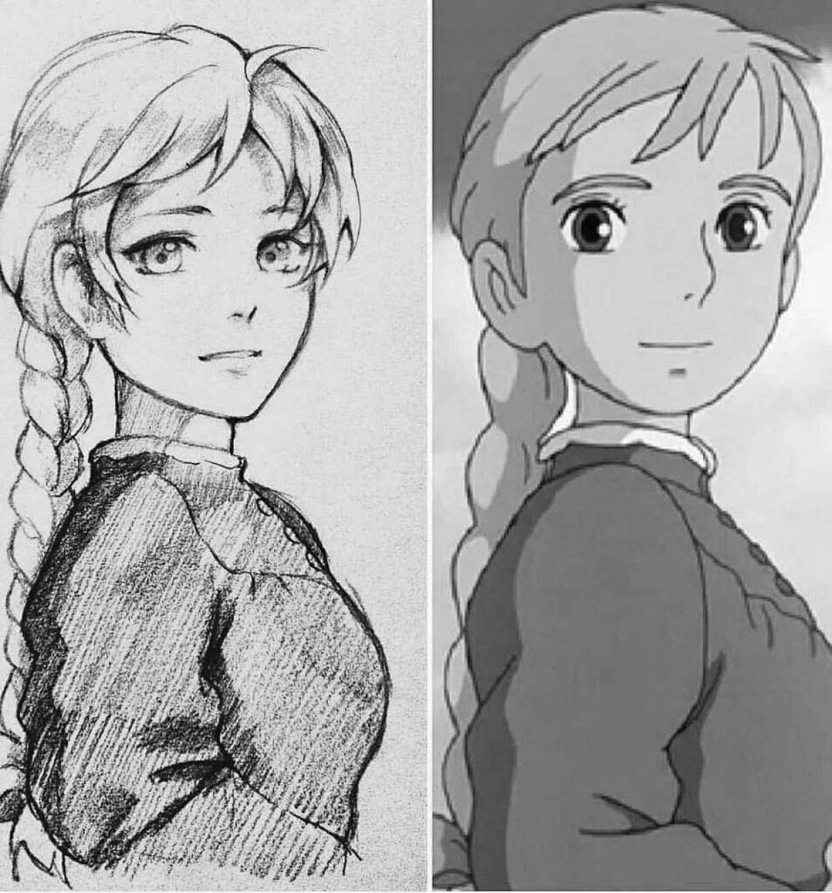 Photo Radiant coloring page anime moving castle