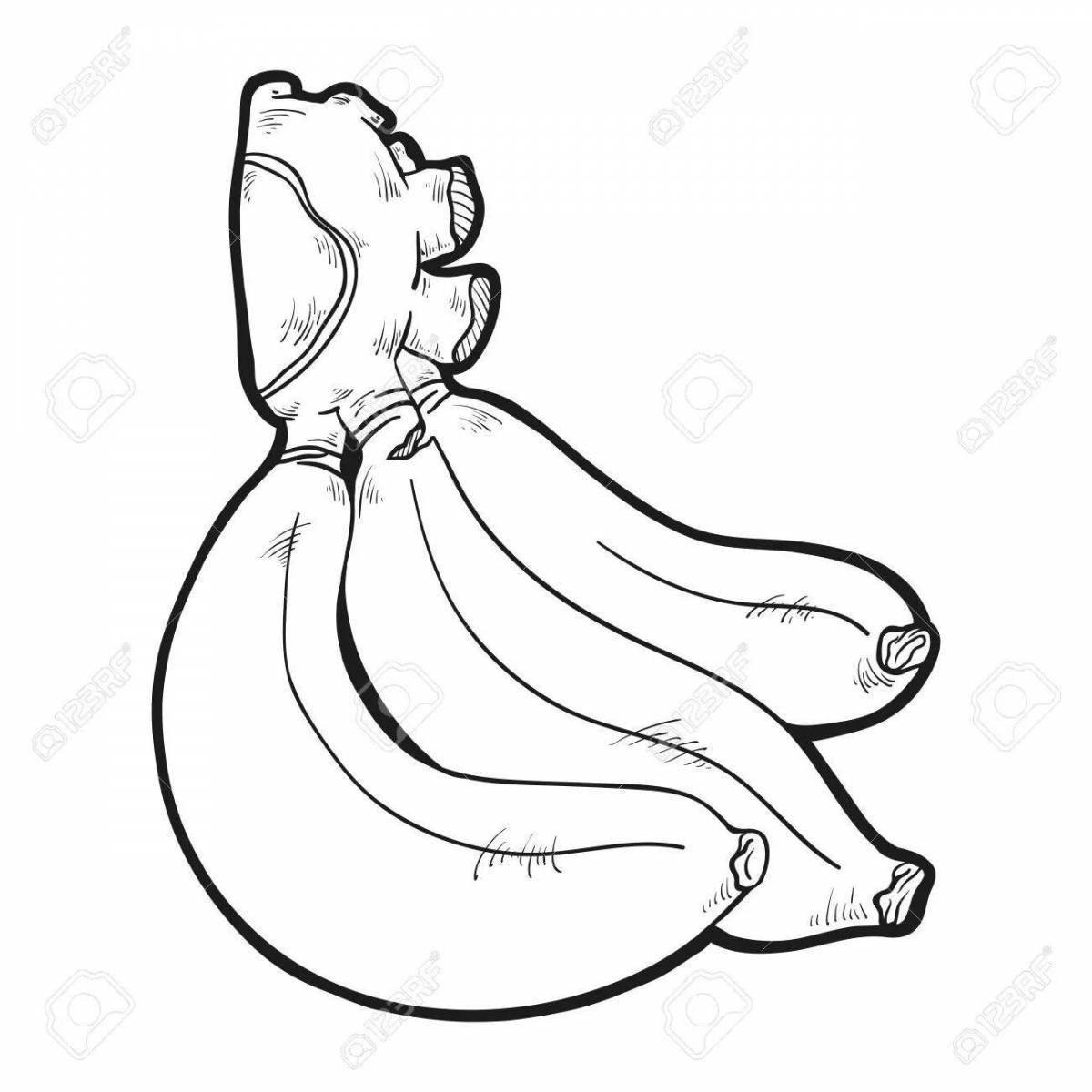 Relaxed cat in a banana
