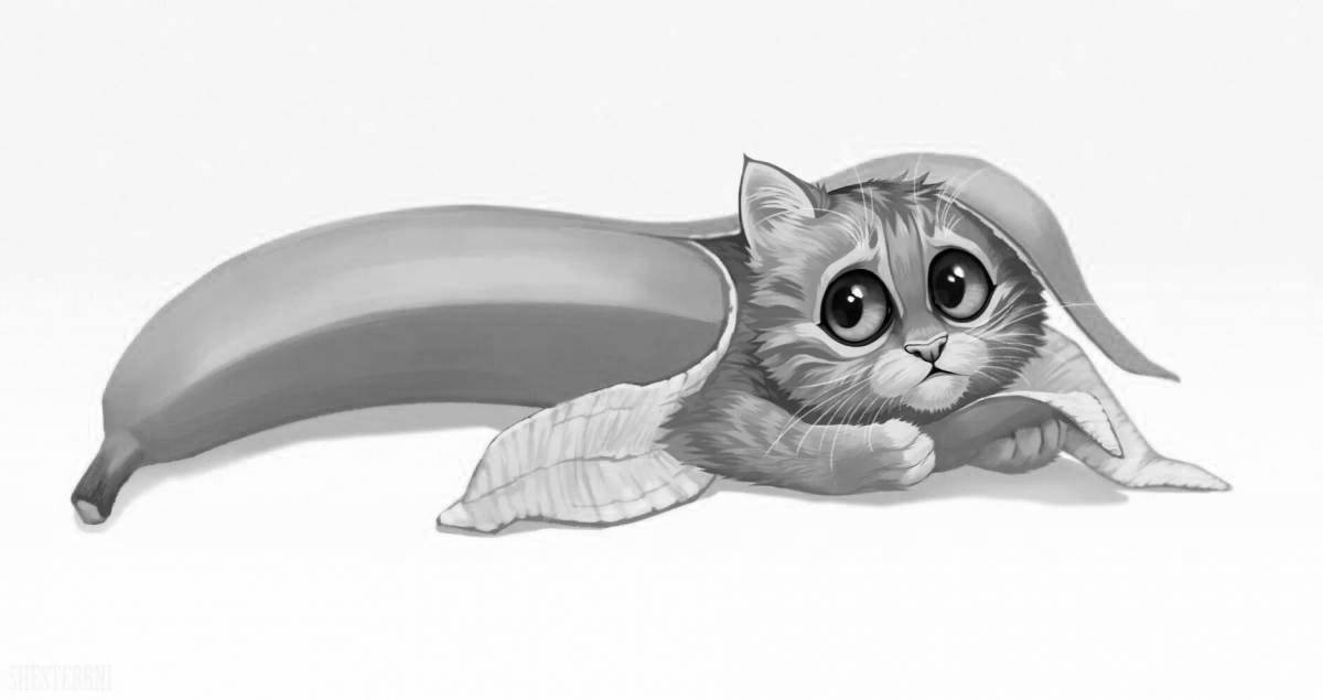 Cat in a banana #2