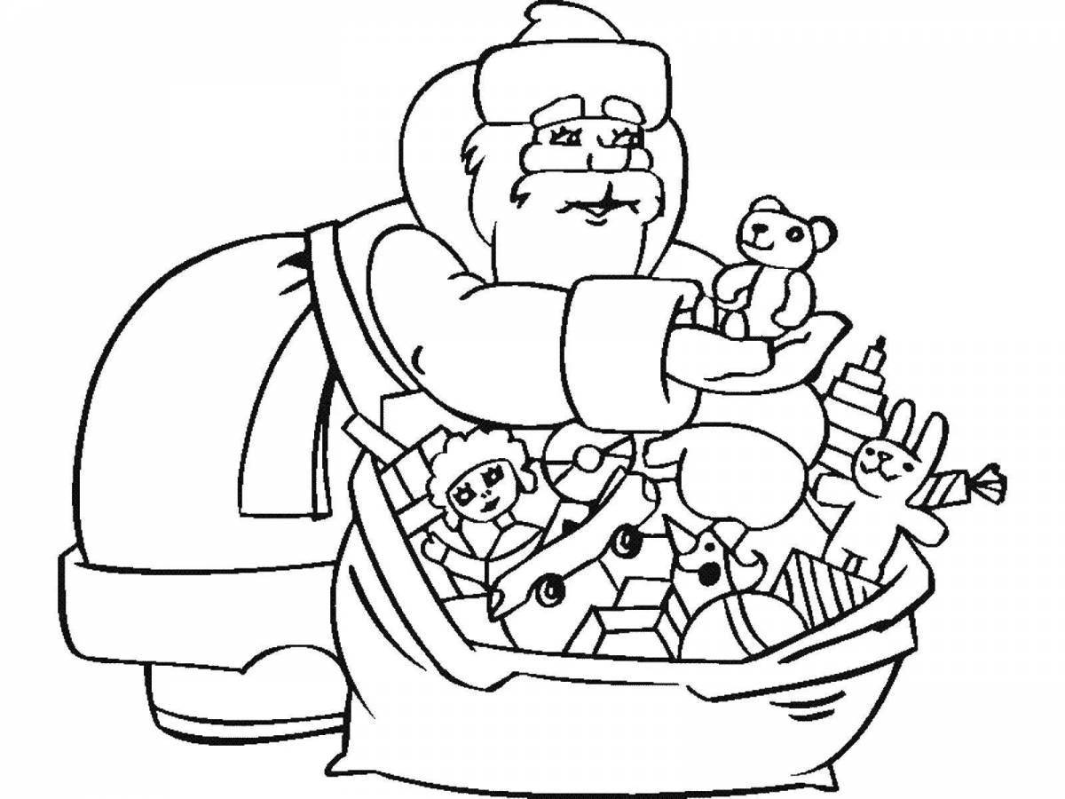 Amazing coloring book miracles in Santa Claus