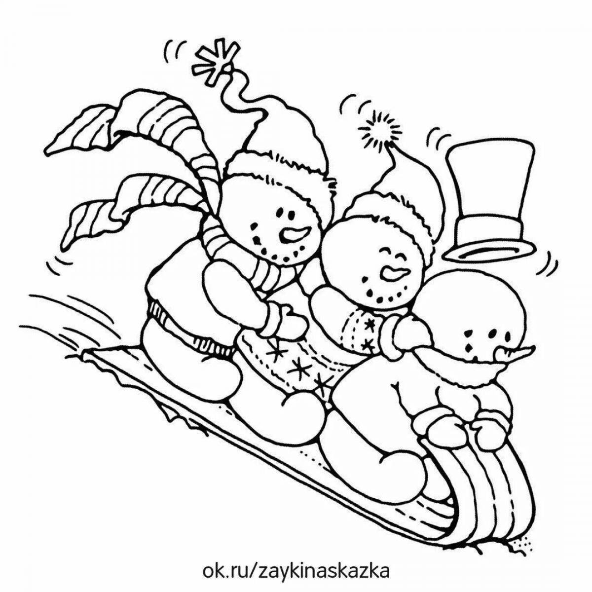 Fancy coloring miracles in dedmorozovka