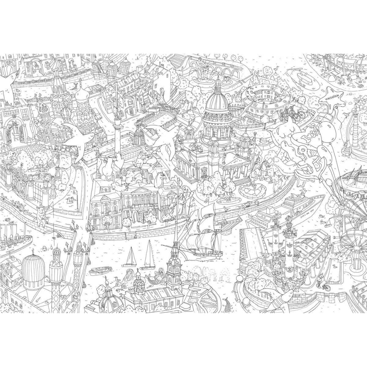 Photo Elegant cauldron aba center coloring