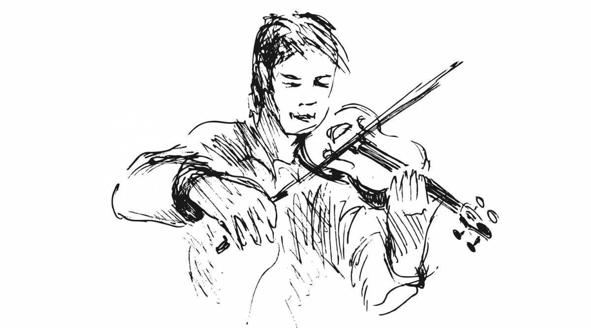 Мальчик со скрипкой #4