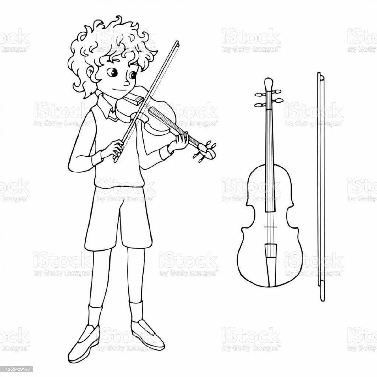 Мальчик со скрипкой #8