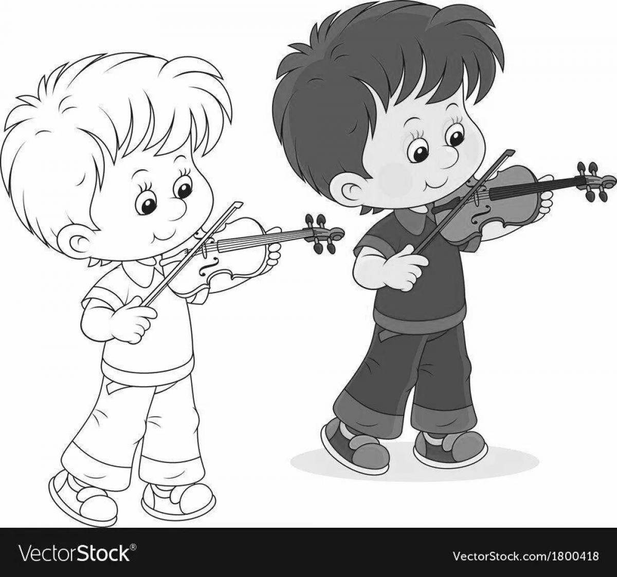 Мальчик со скрипкой #9