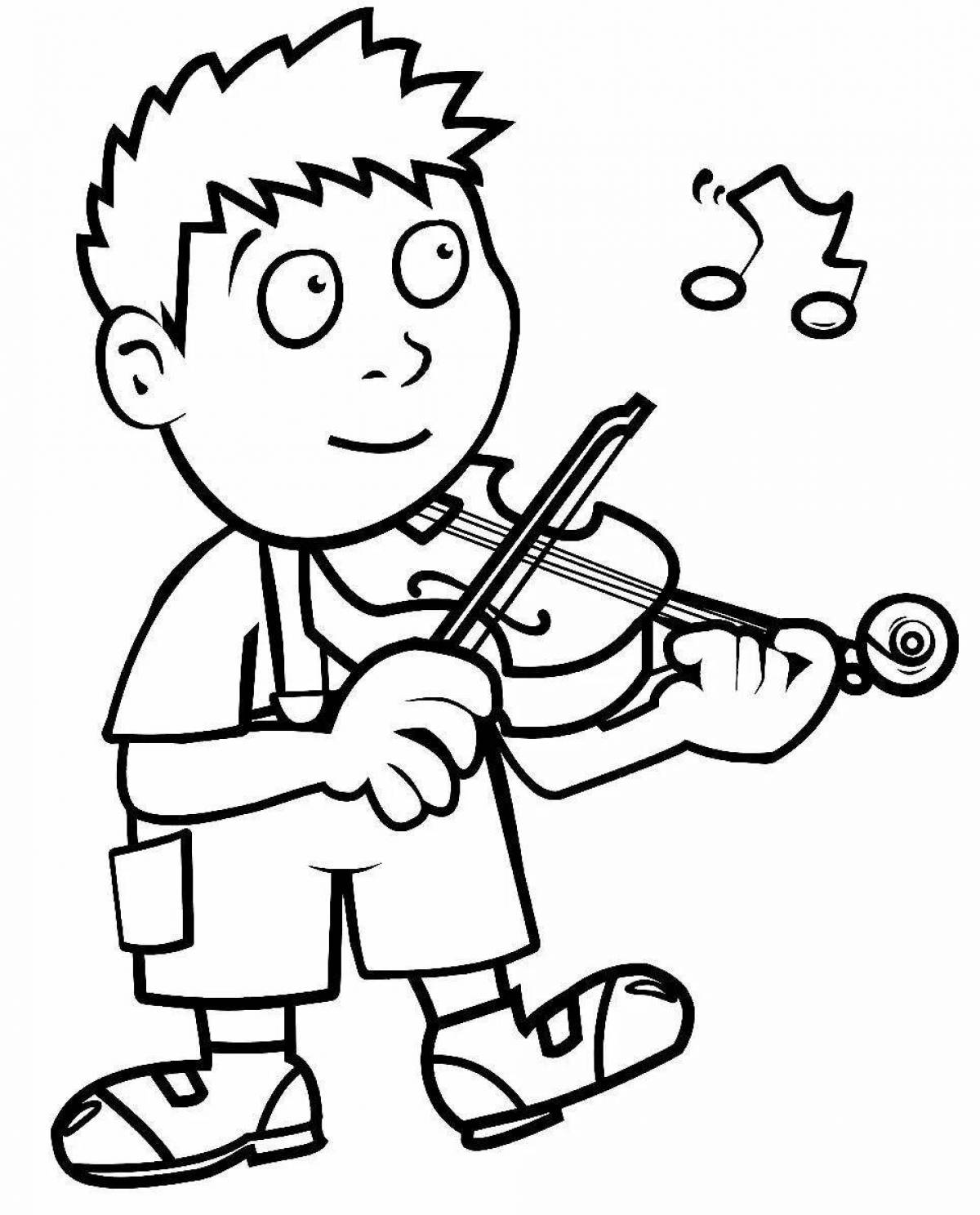 Мальчик со скрипкой #12