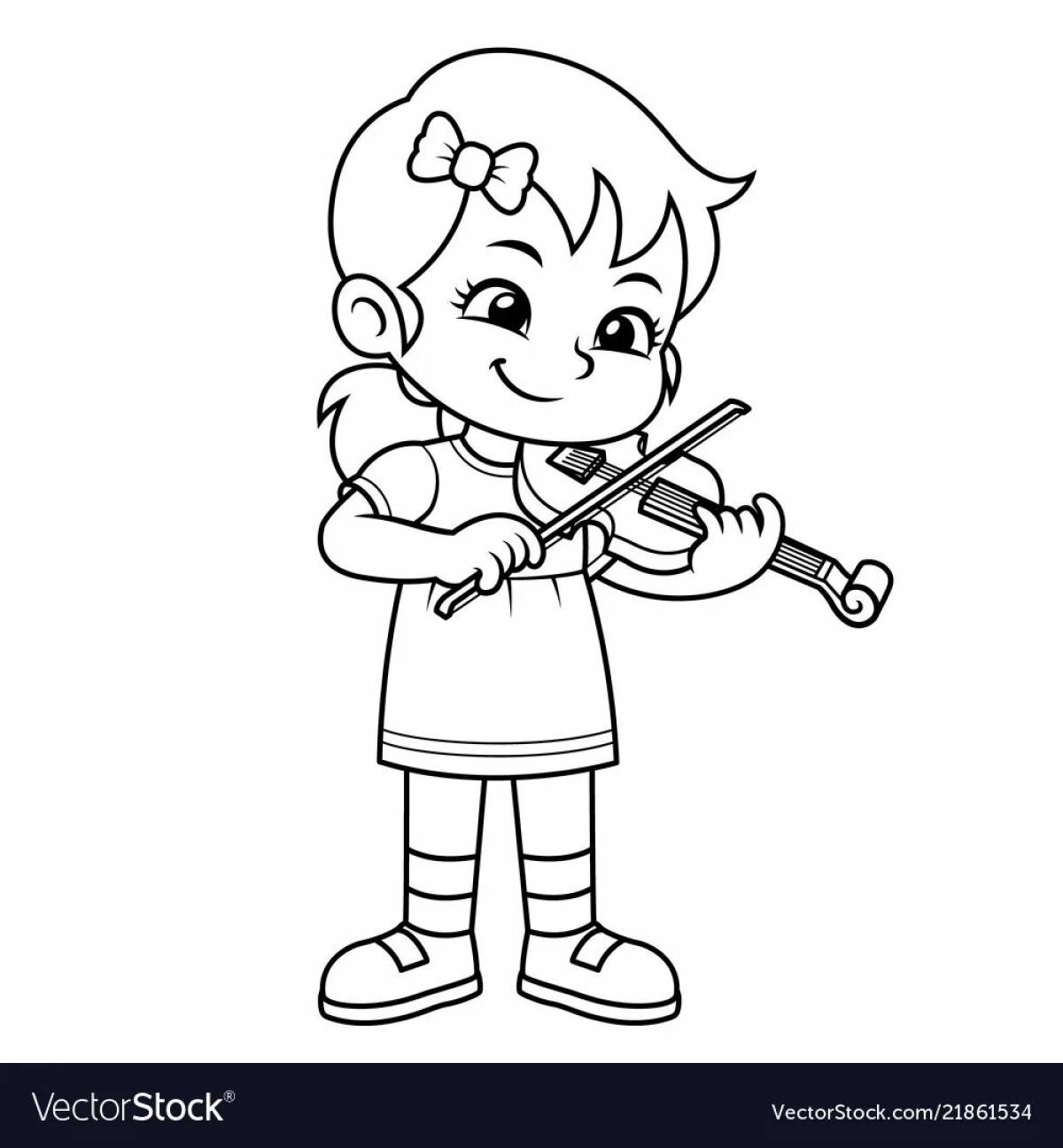 Мальчик со скрипкой #13