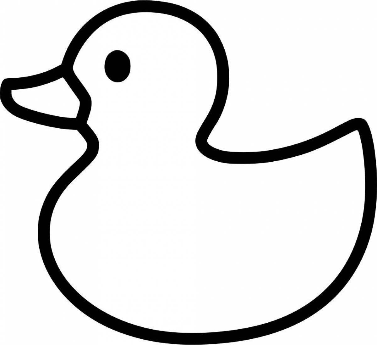 Wonderful Dymkovo duck stencil