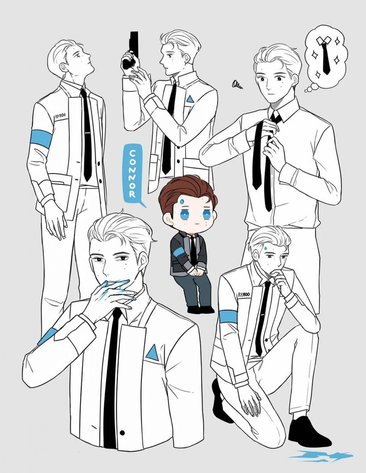 Animated coloring detroit become human
