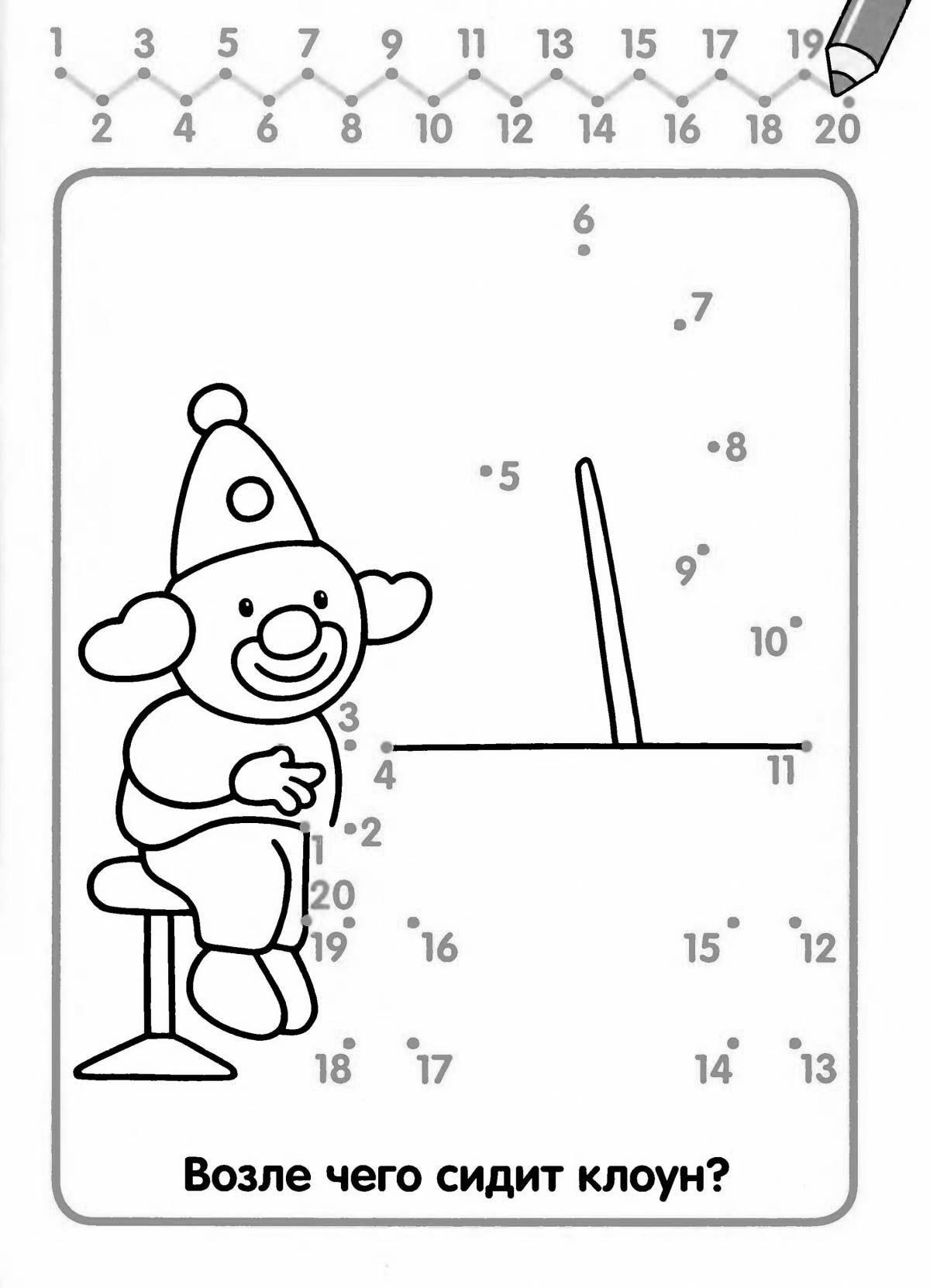 Color-joyful coloring page numbers up to 20