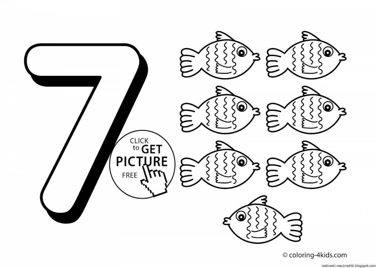 Photo Color dynamic coloring page numbers up to 20