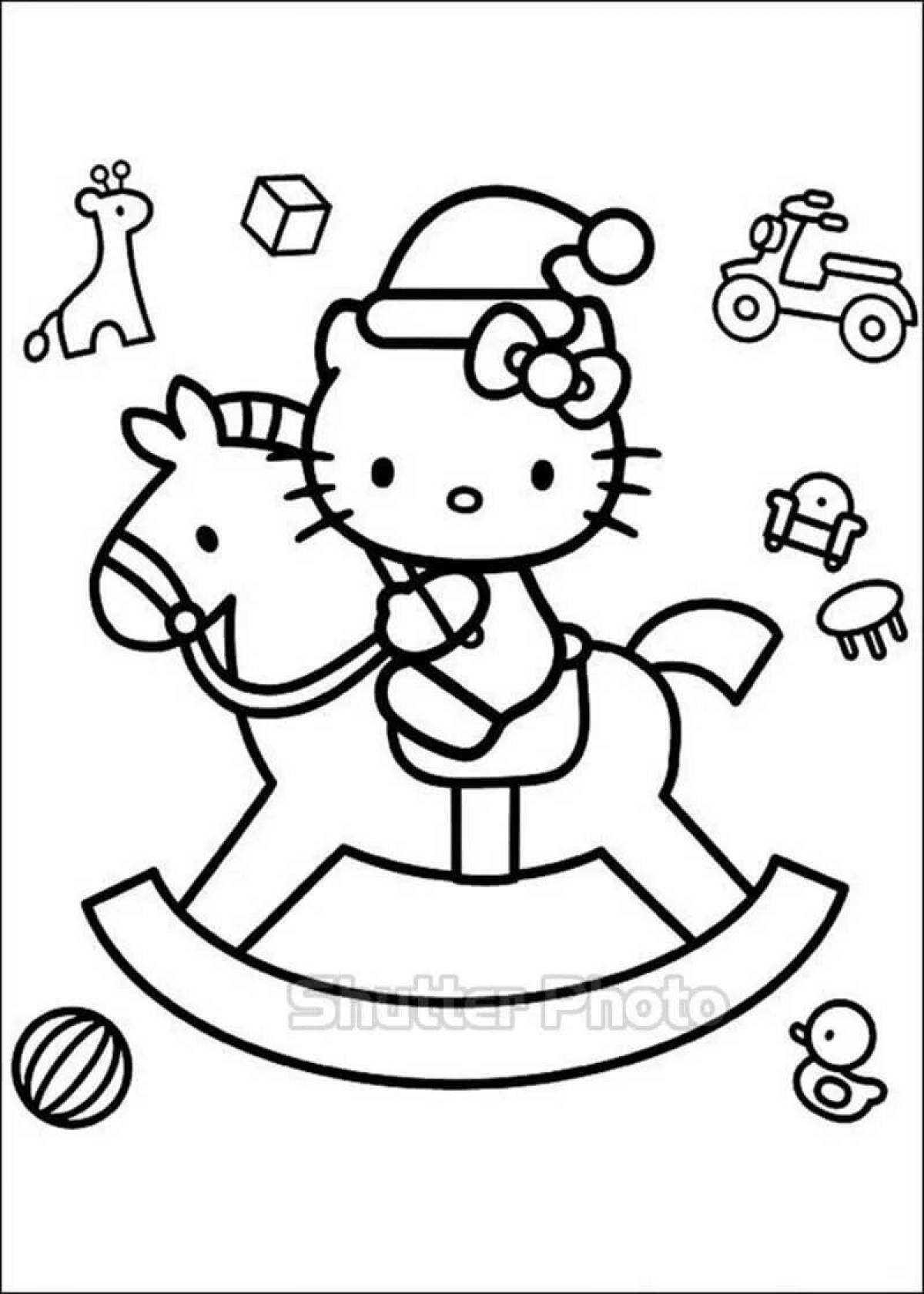 Kitty's gorgeous Christmas coloring book