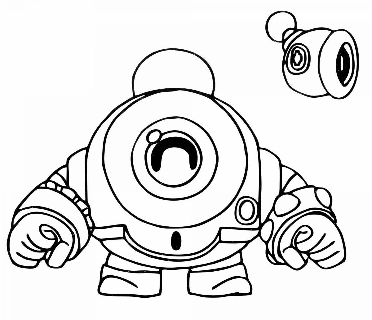 Brawl stars bold coloring pages