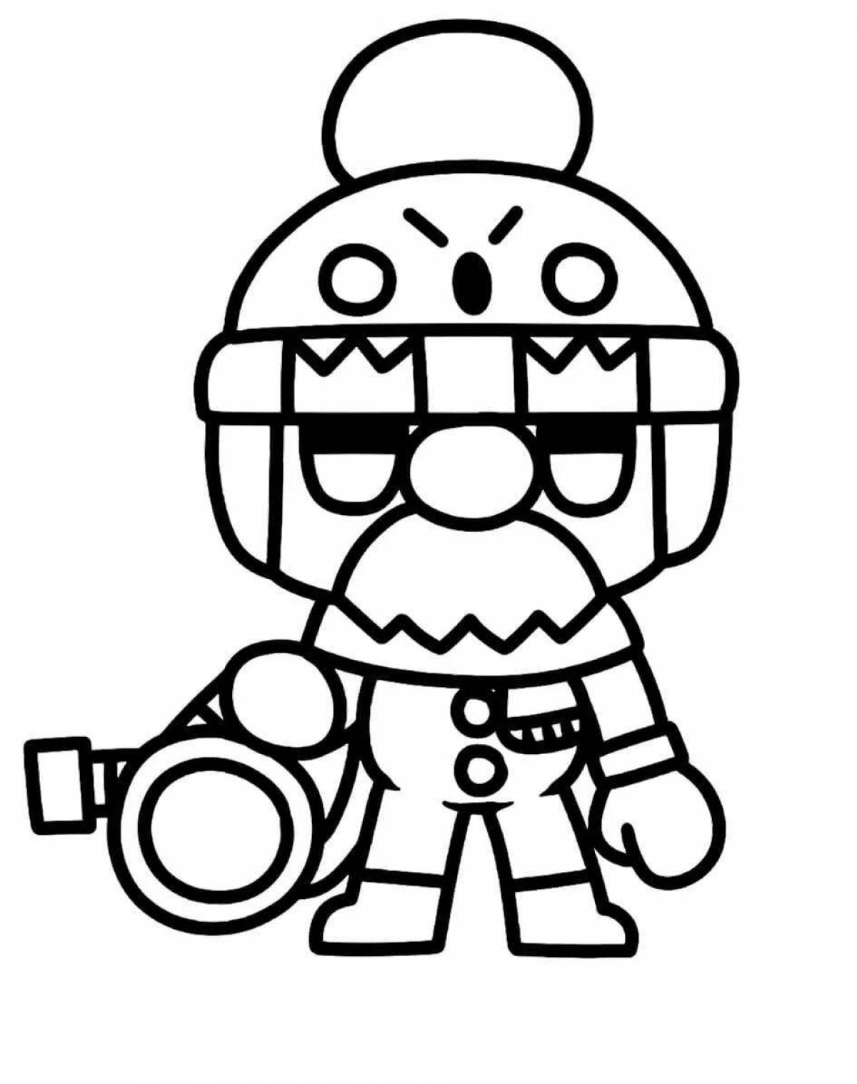 Dazzling brawl stars coloring pages