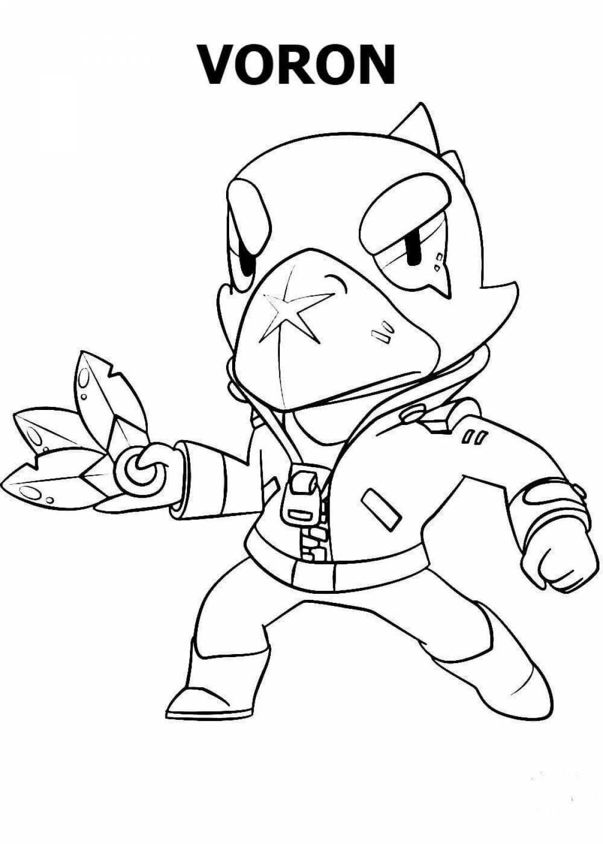 Friendly coloring pages heroes brawl stars