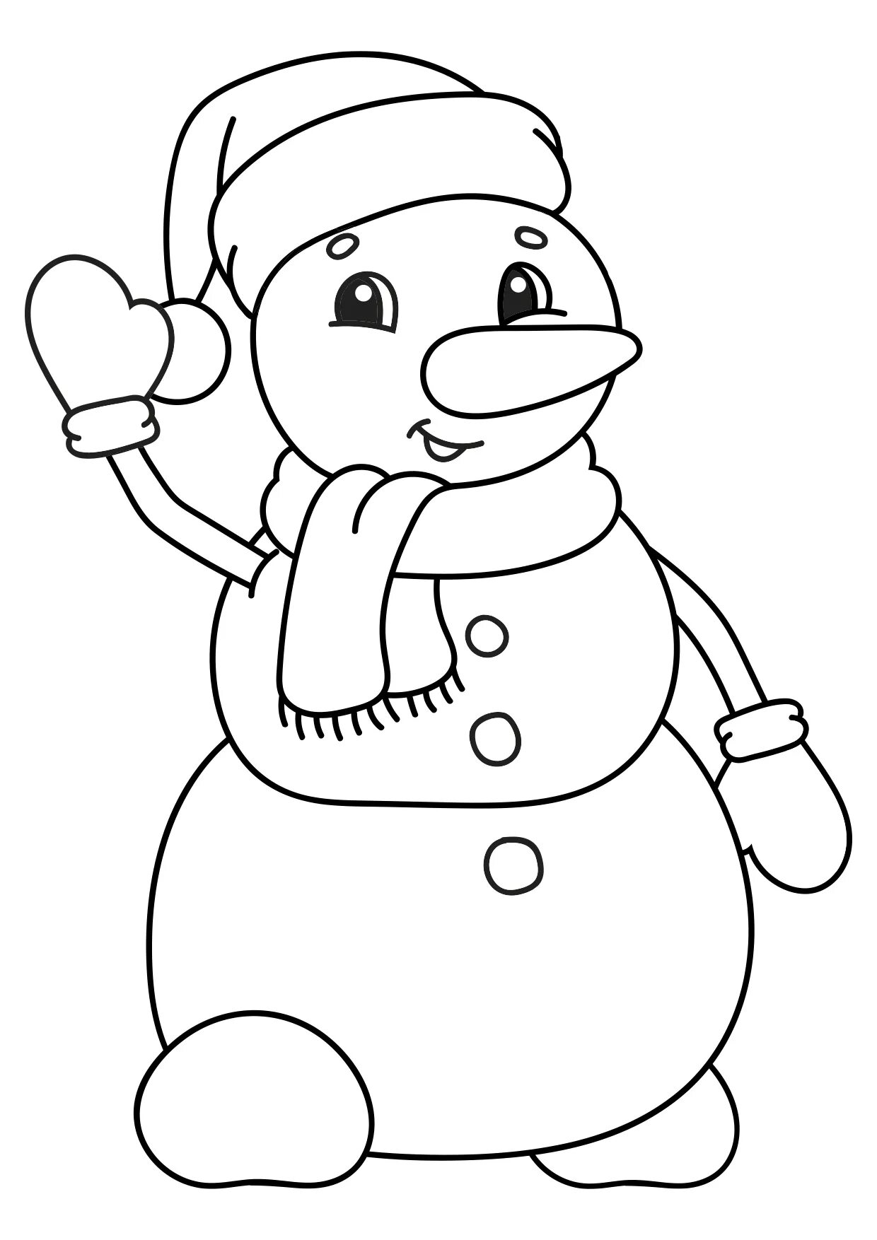 Snowman in hat #11