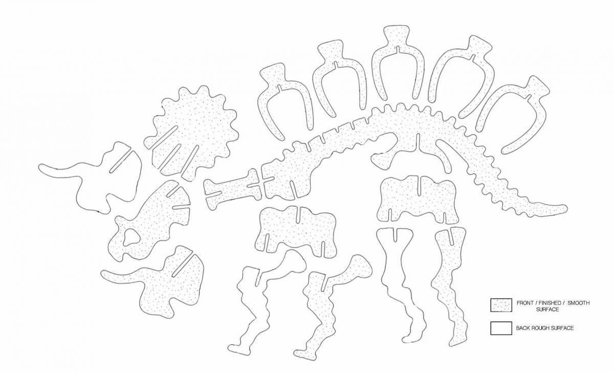 Awesome 3d plywood coloring book