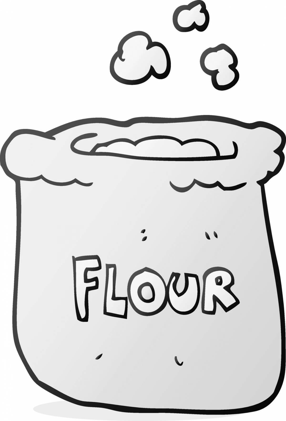 Chocolate flour coloring book for schoolchildren