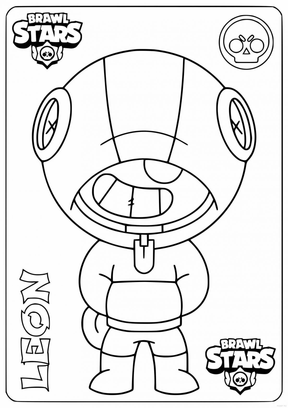 Dazzling leon and raven coloring book