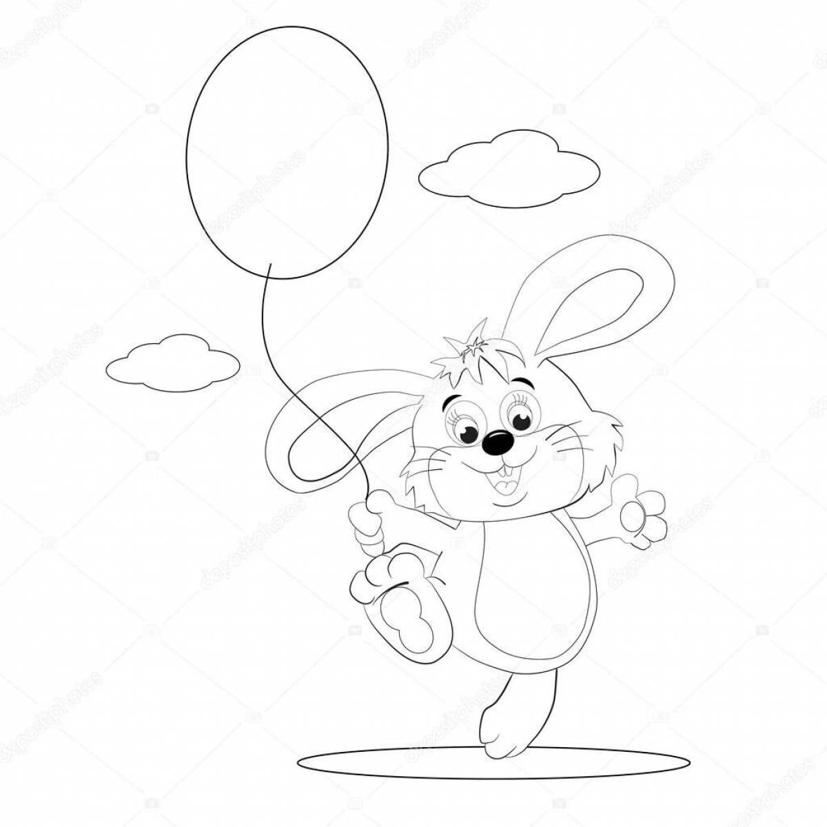 Bunny with balloons #4