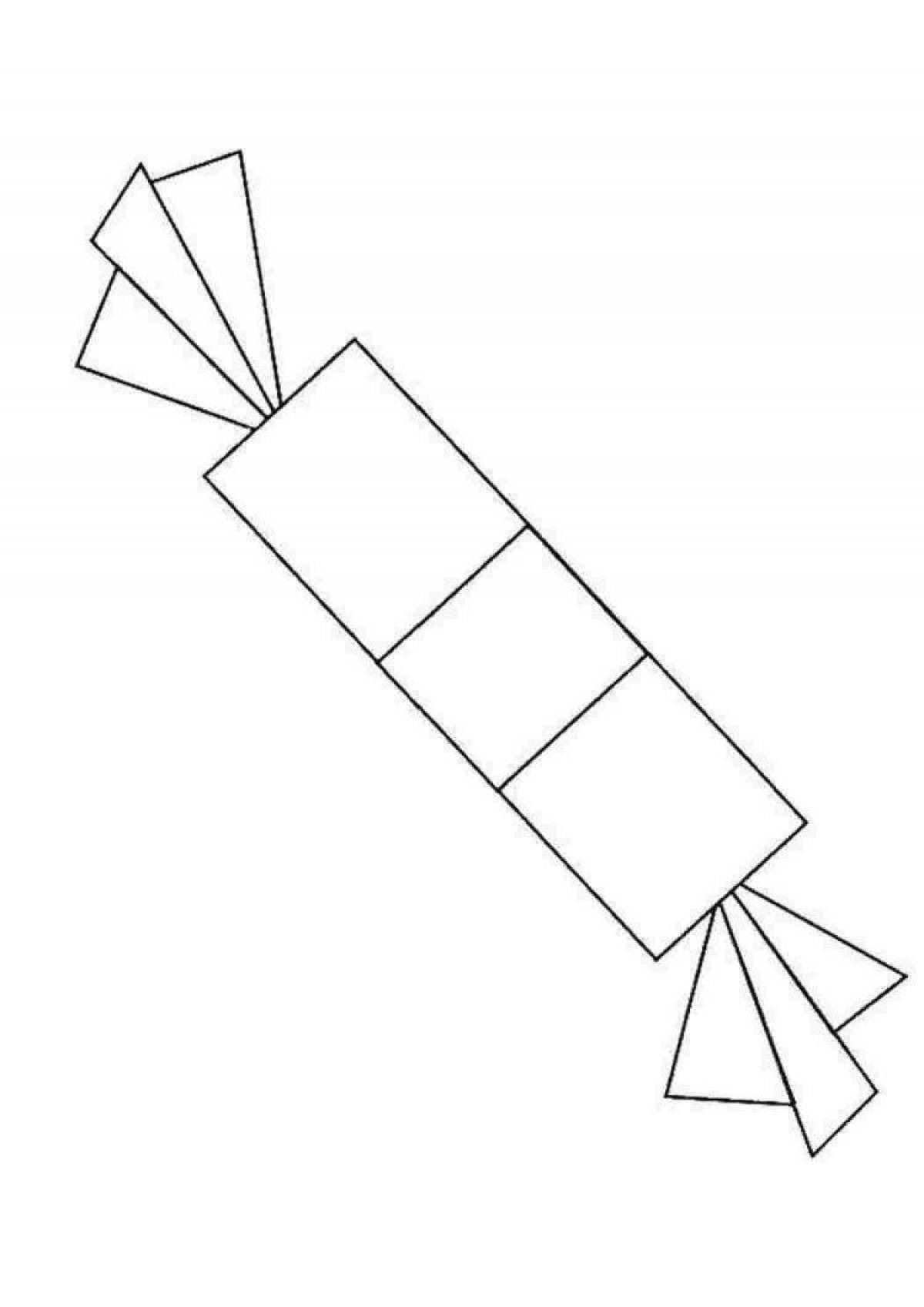 Photo Glitter candy wrapper coloring book