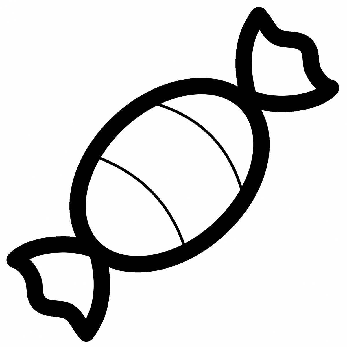 Photo Charming candy wrapper coloring book