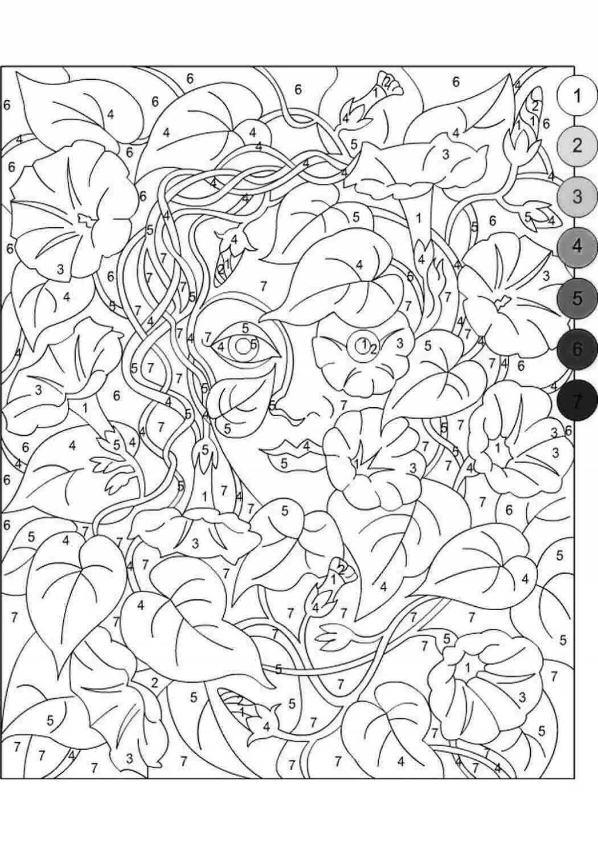 Attractive coloring by number pdf