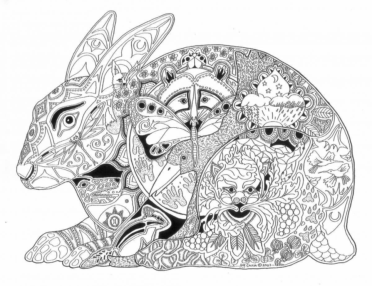 An intriguing anti-stress coloring book for adults