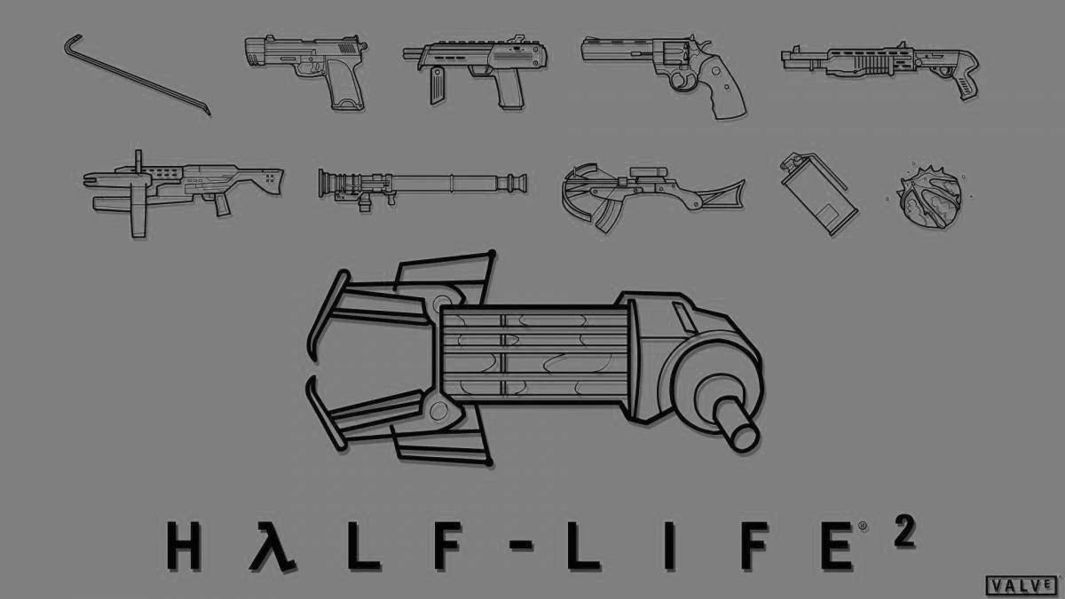 Живая раскраска half life 2