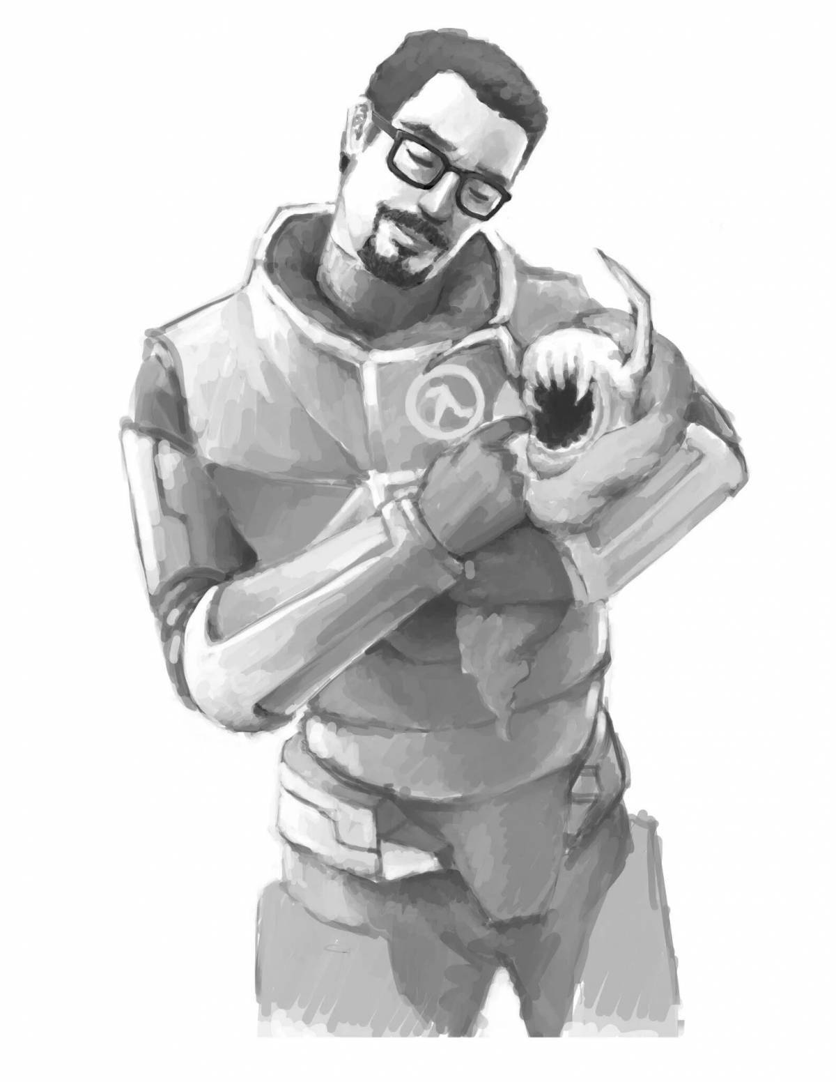 Half life 2 humorous coloring book