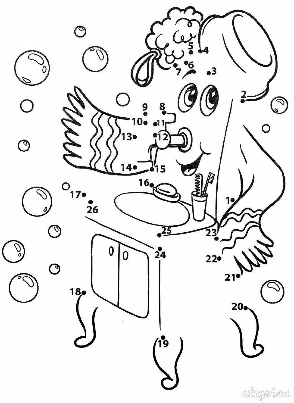 Radiant coloring heroes of Chukovsky's fairy tales