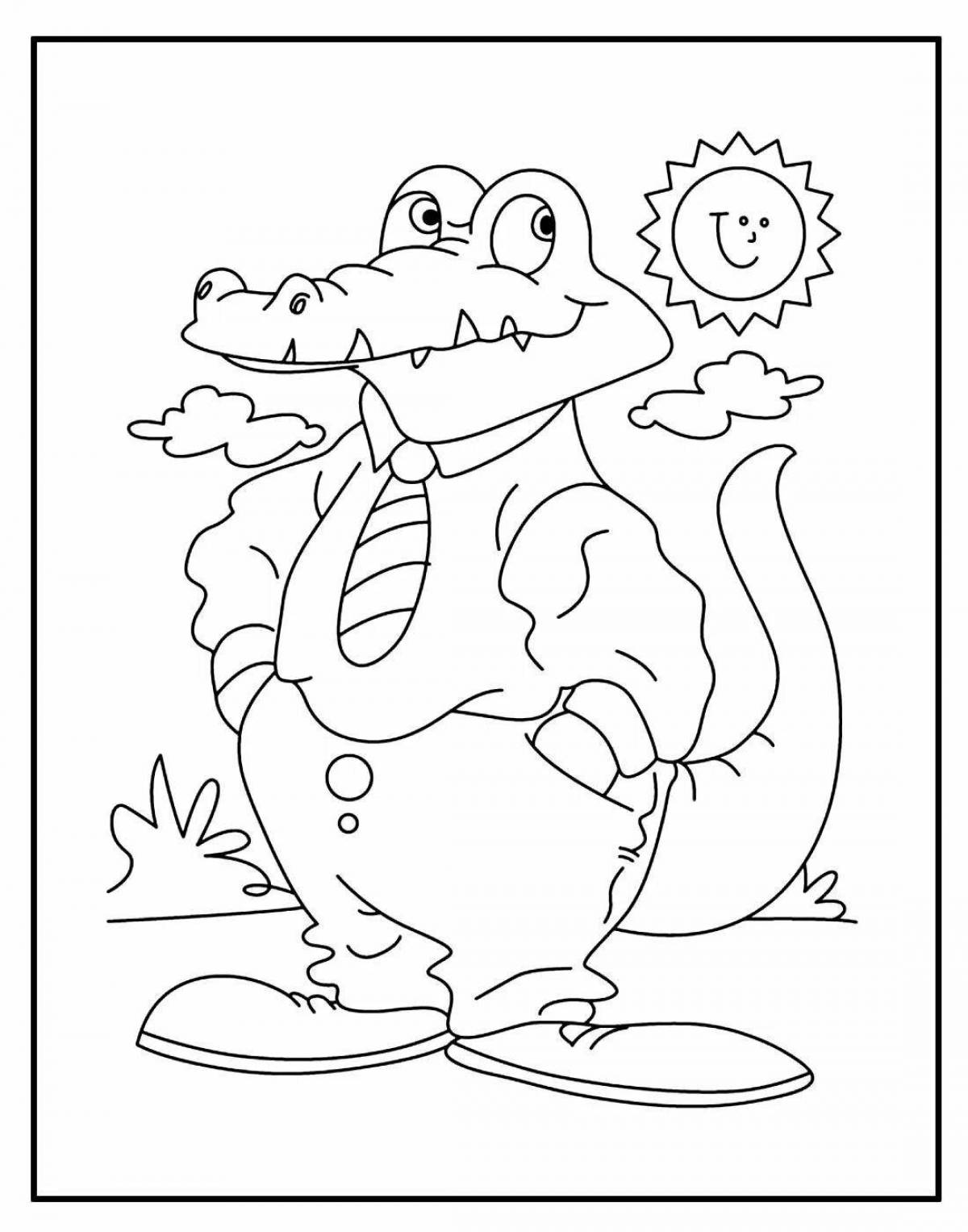 Coloring pages of the nobility heroes of Chukovsky's fairy tales
