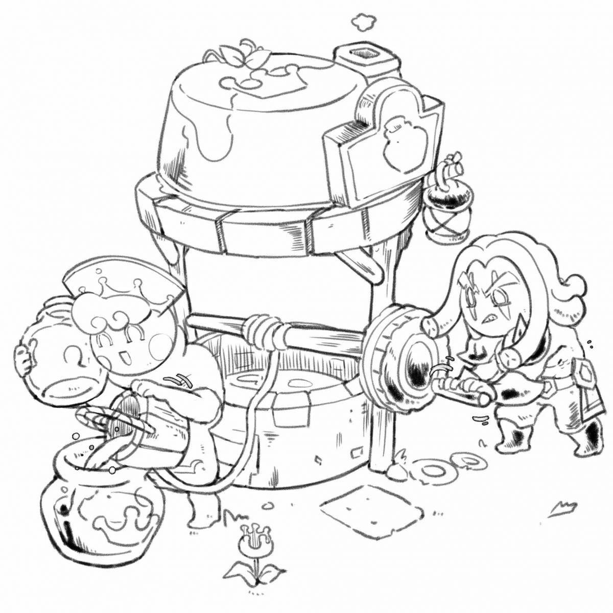 Charming cookie run kingdom coloring book