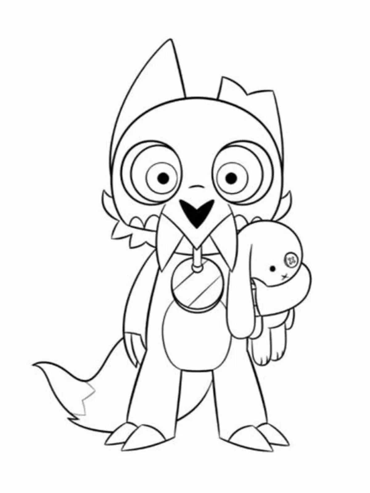 Adorable owl house coloring page luz