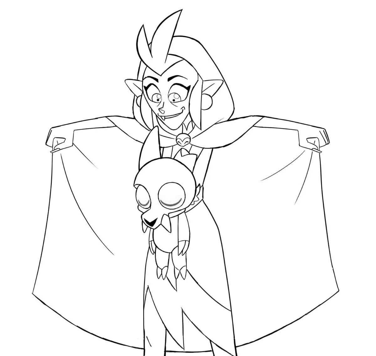 Gorgeous owl house luz coloring pages