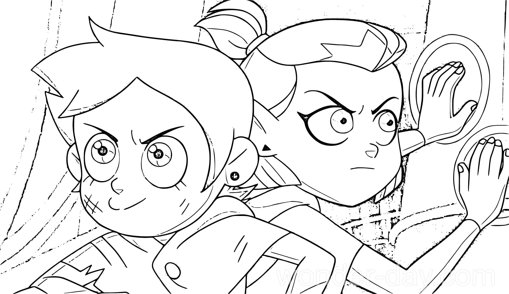 Playtime luz owl house coloring page