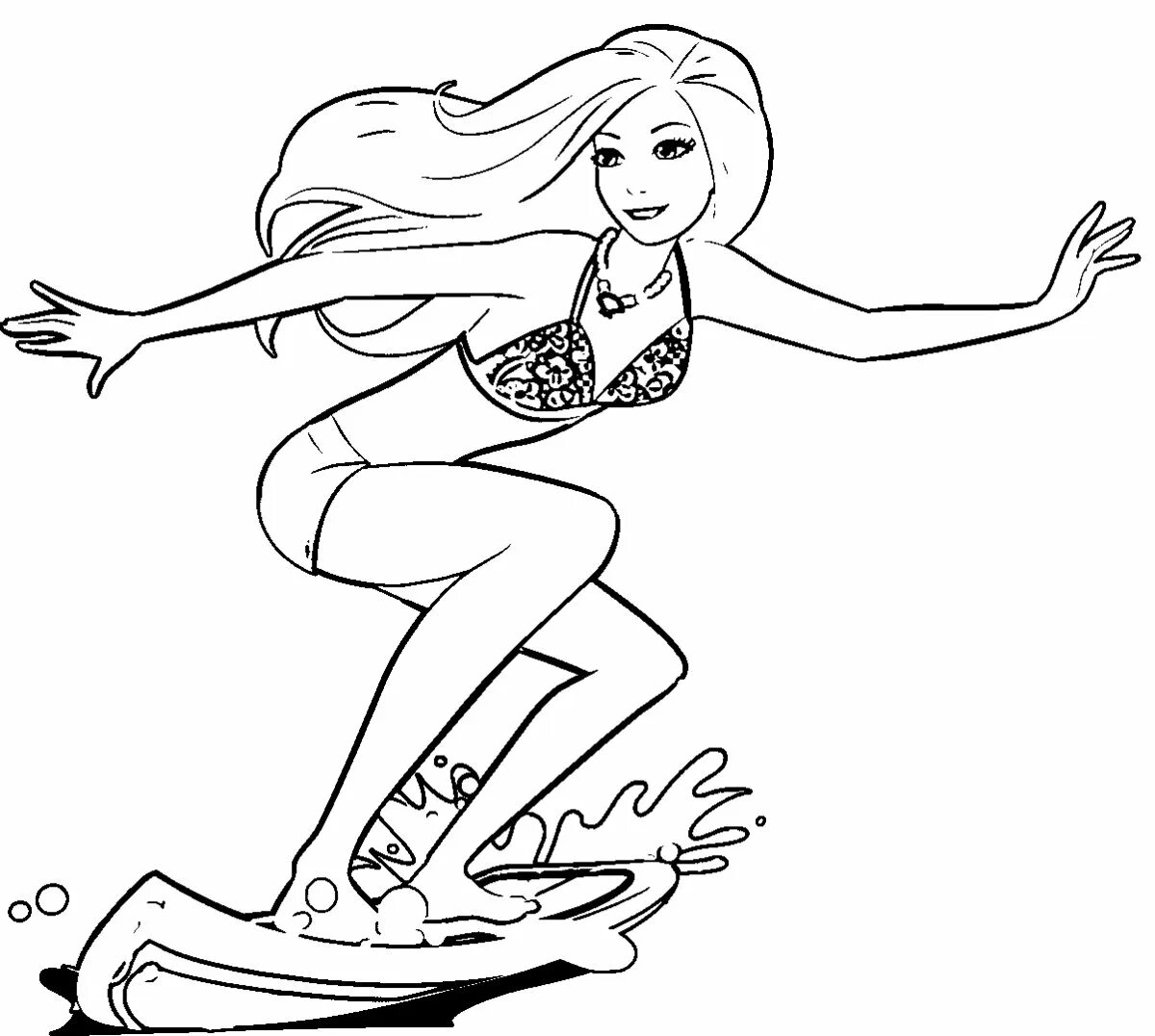 A sophisticated girl on a skateboard